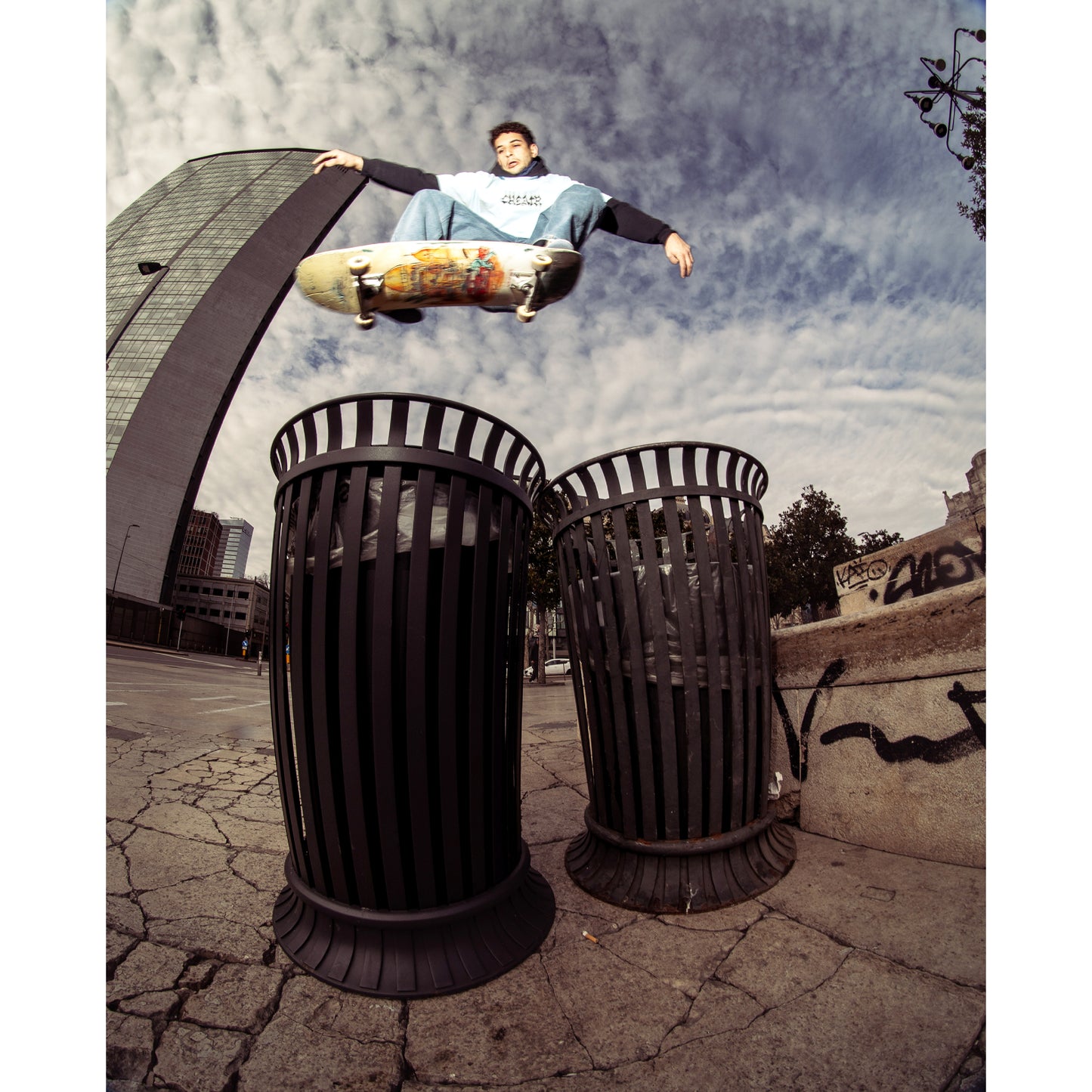 Thrash Tee, Sky Blue