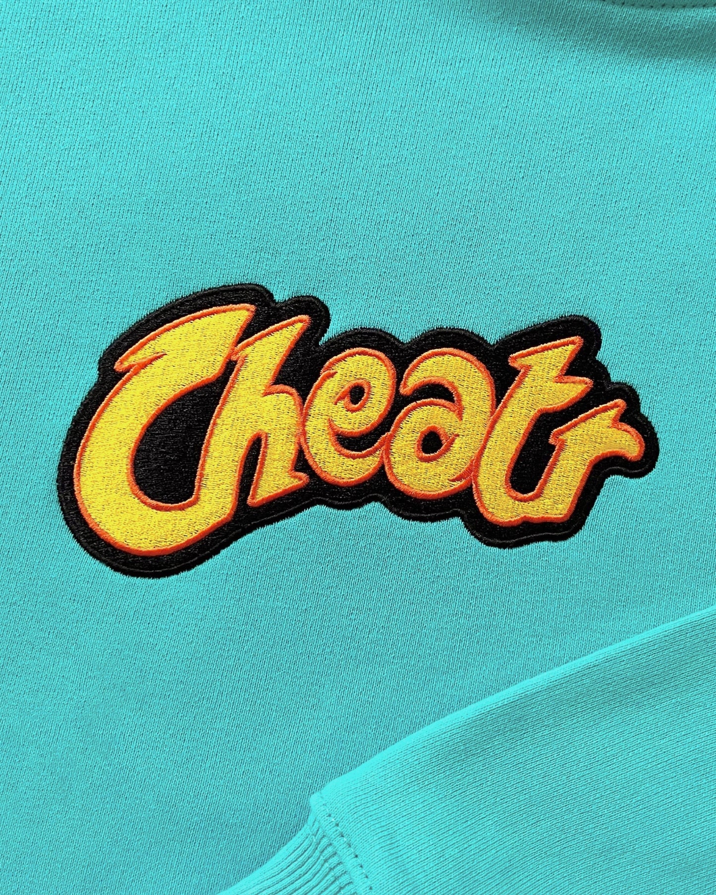 Flamin' Hot Hoodie, Turquoise