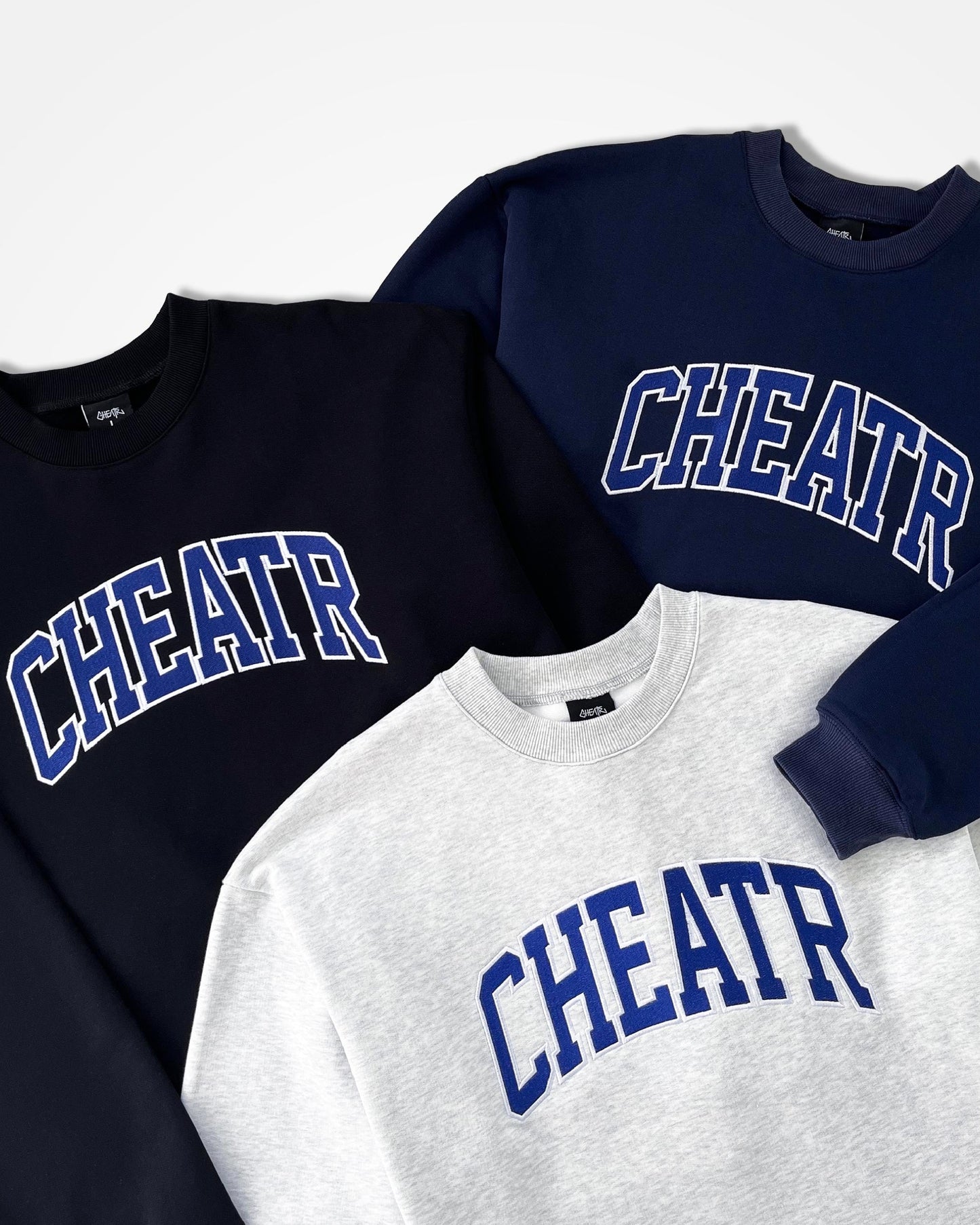 College Crewneck, Ash