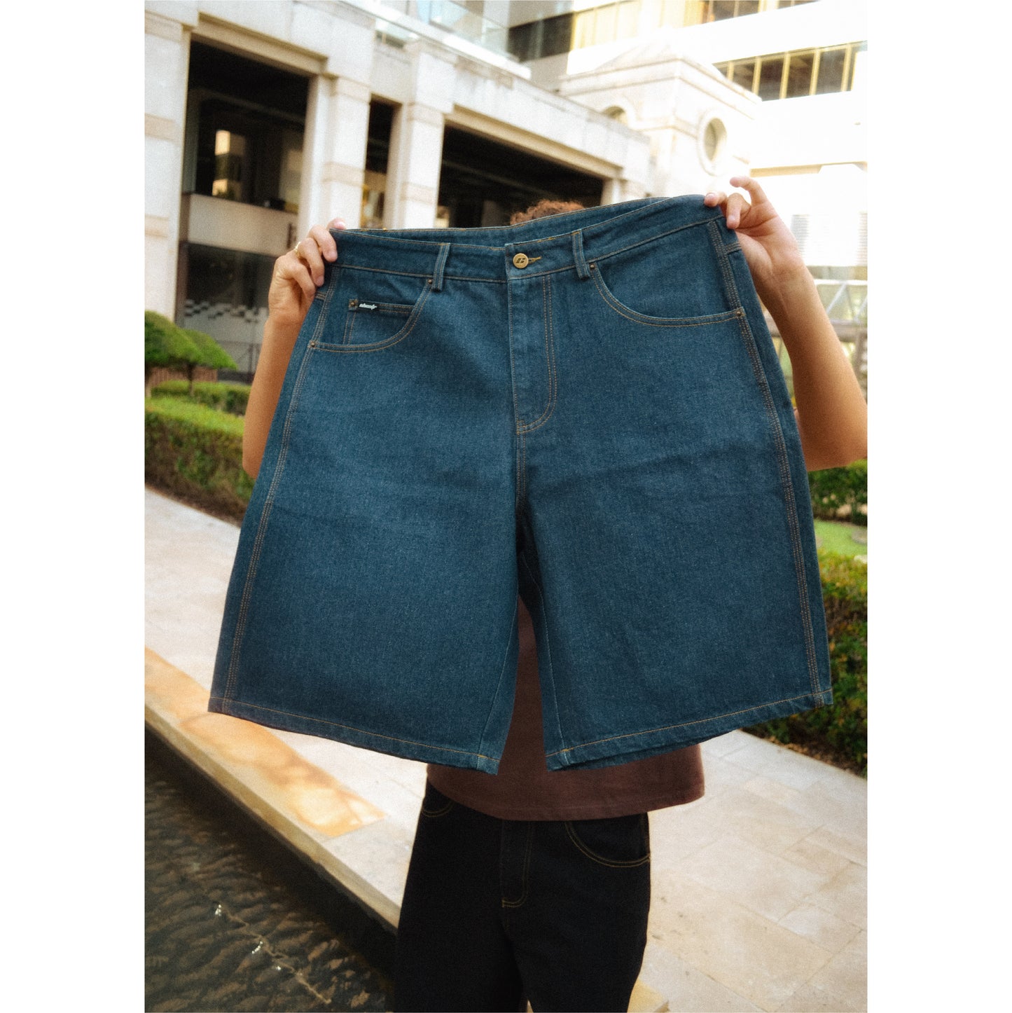 Staple Denim Shorts, Dark Indigo