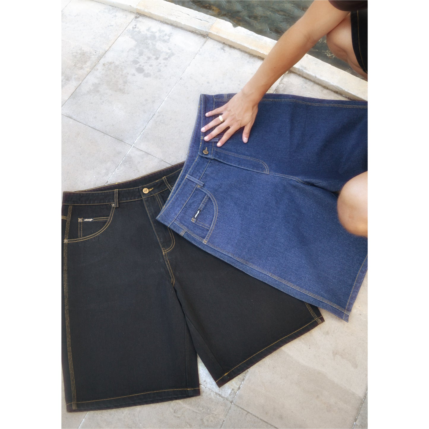 Staple Denim Shorts, Dark Indigo