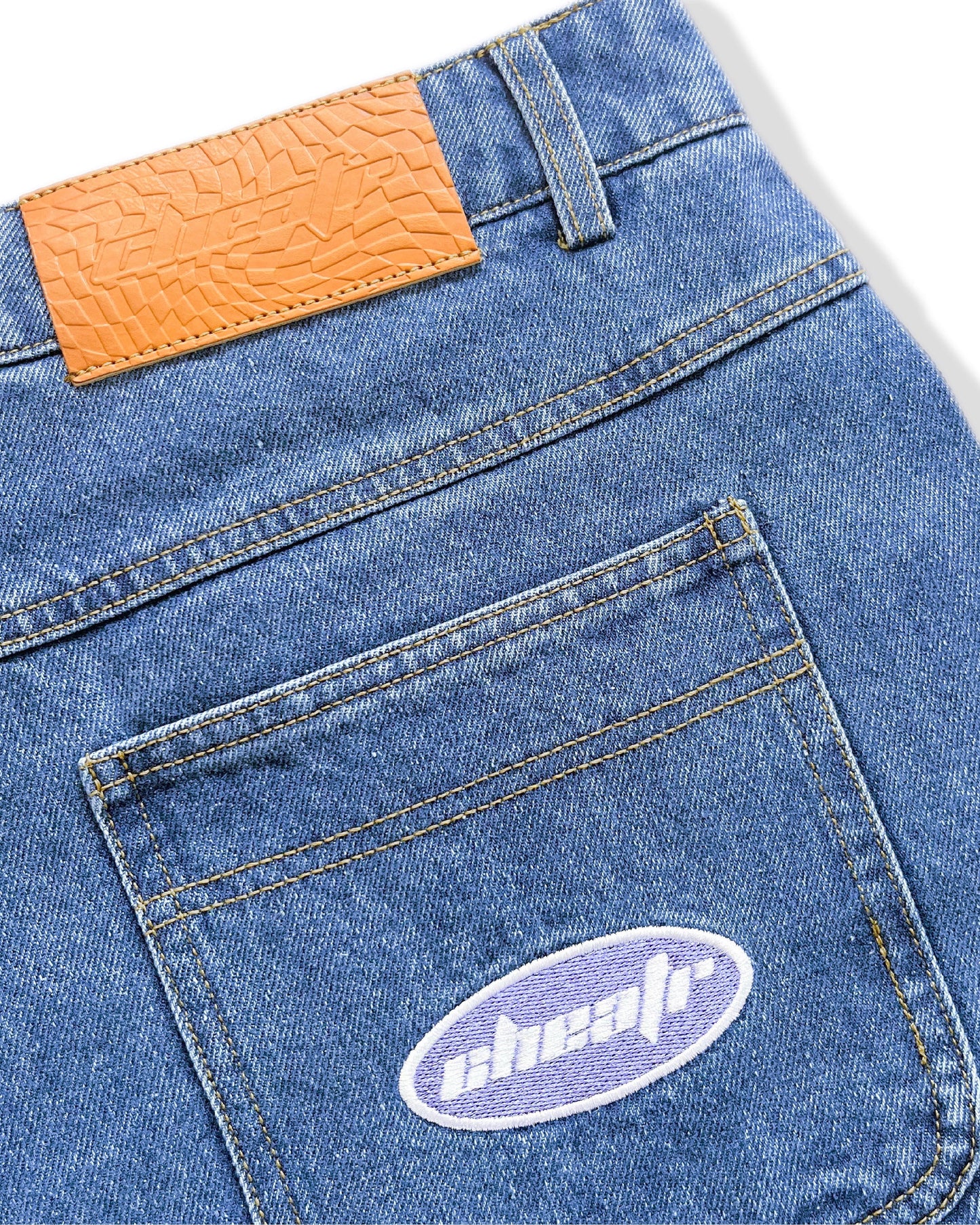 Denim Shorts, Washed Indigo