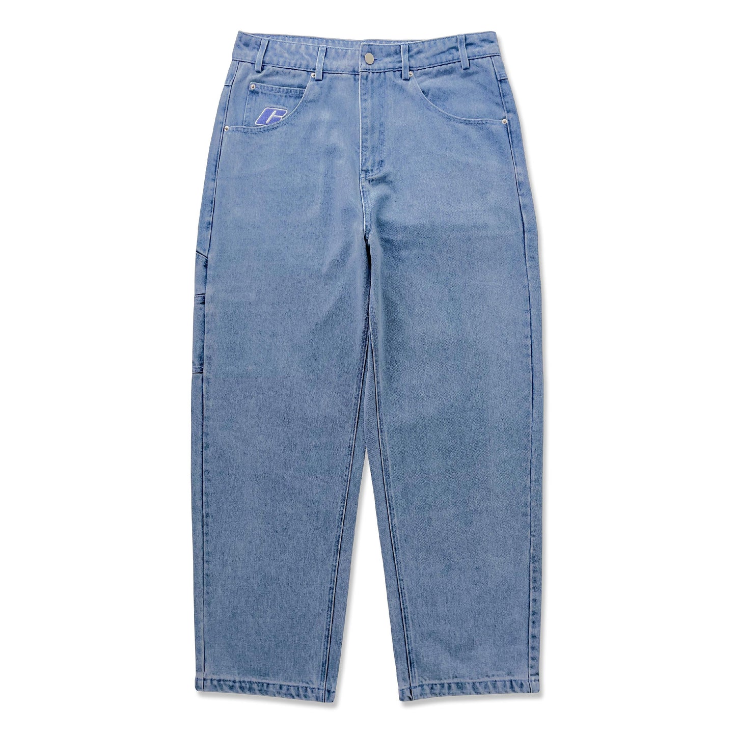 Baggy Jeans, Light Washed Indigo