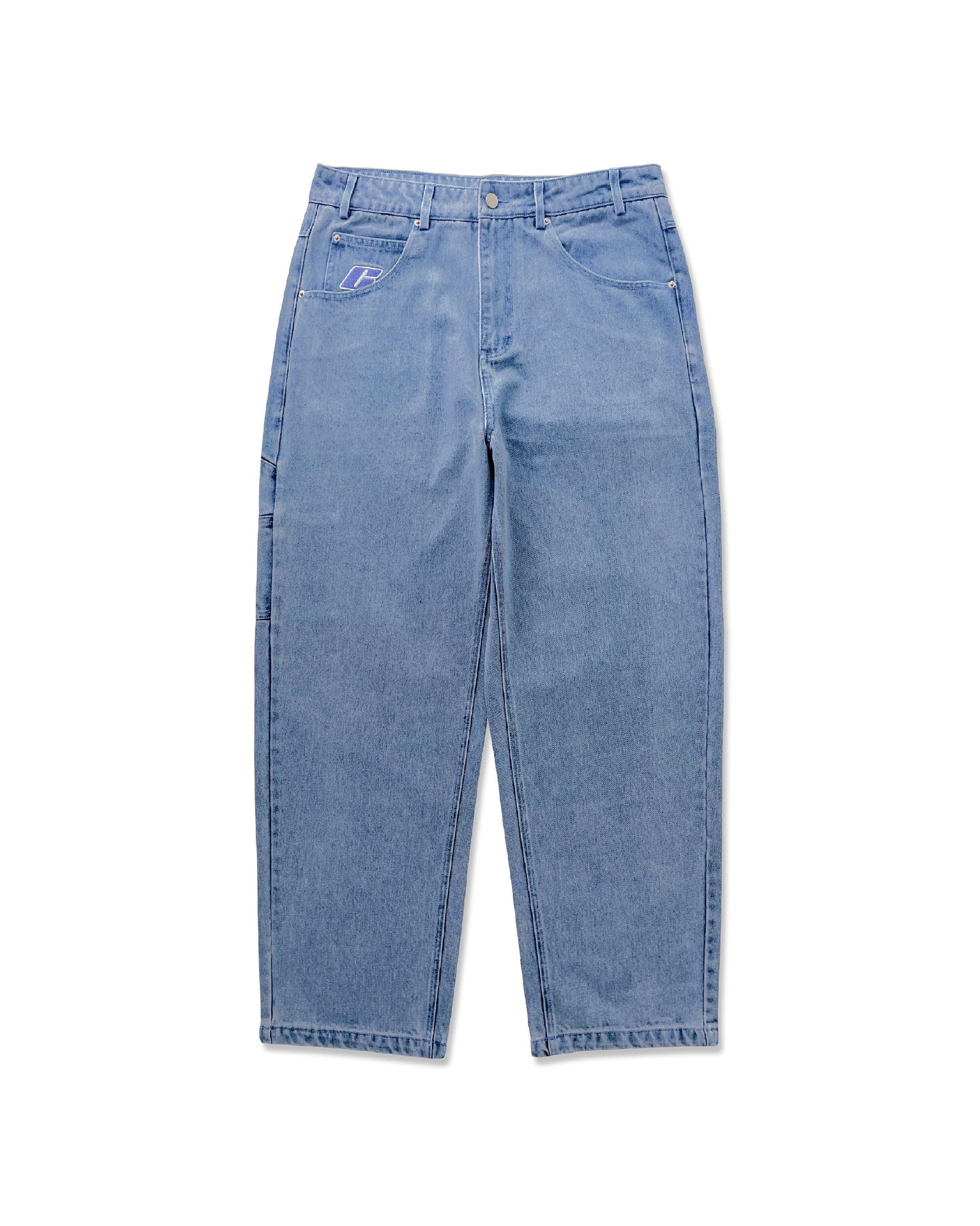 Baggy Jeans, Light Washed Indigo