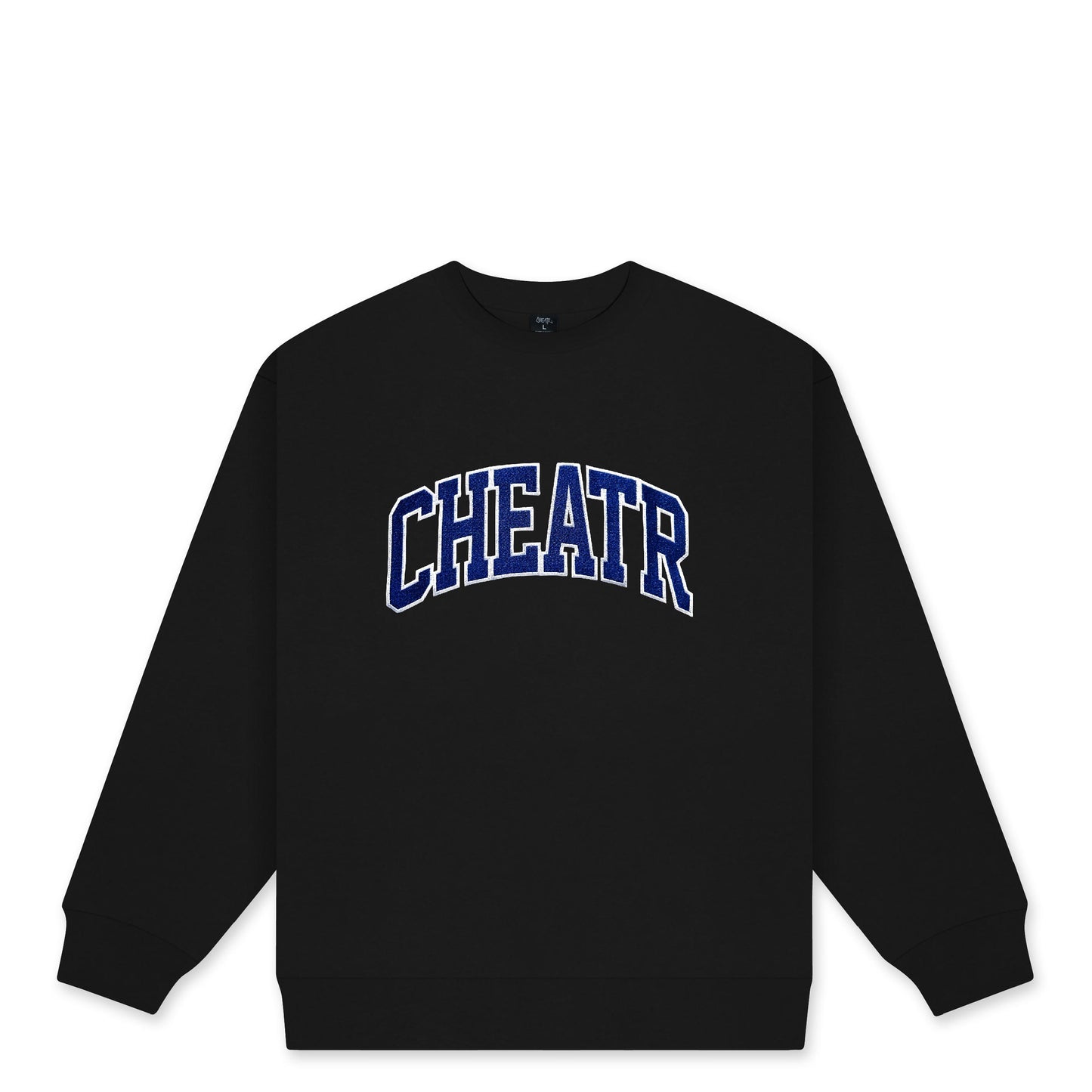 College Crewneck, Black