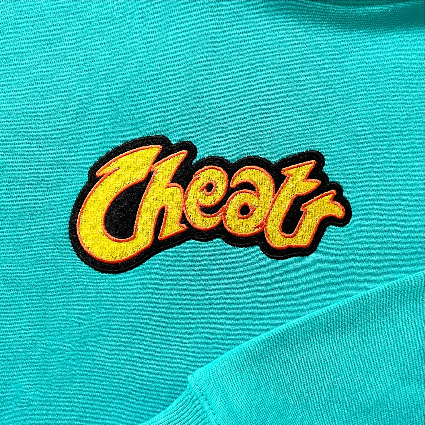 Flamin' Hot Hoodie, Turquoise