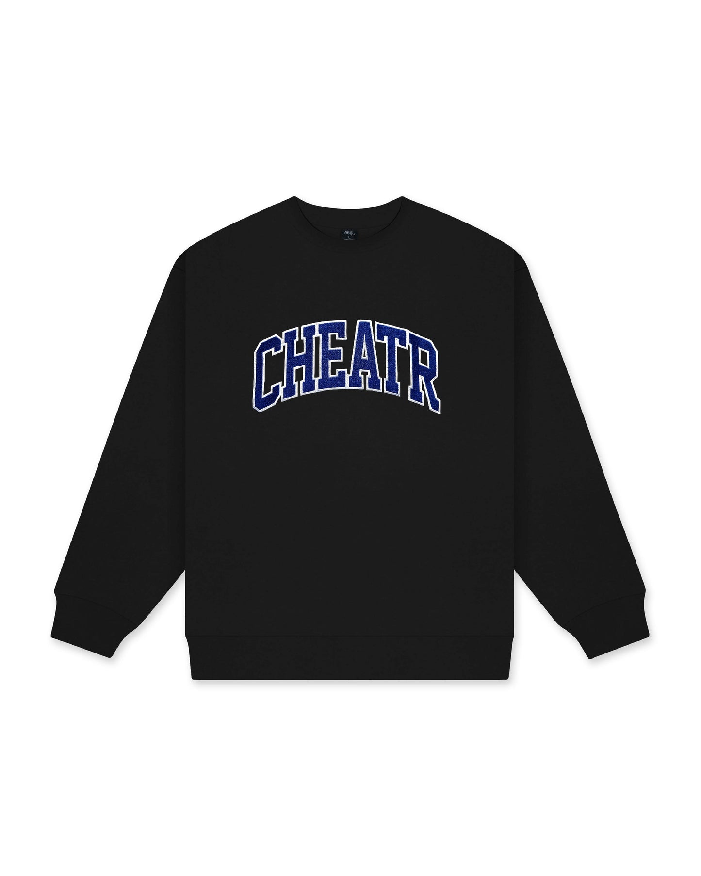 College Crewneck, Black