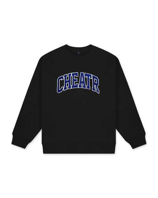 College Crewneck, Black