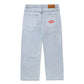Emblem Denim Jeans, Bleached Indigo