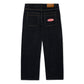 Emblem Denim Jeans, Black