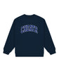 College Crewneck, Navy