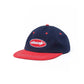 Oval Hat, Navy / Red
