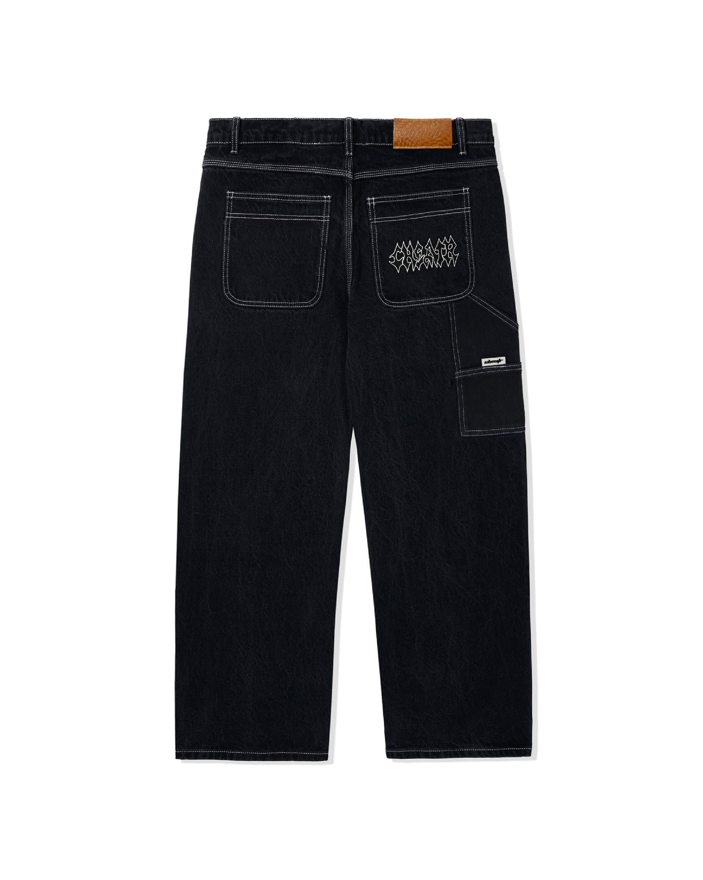 Thrash Denim Jeans, Black