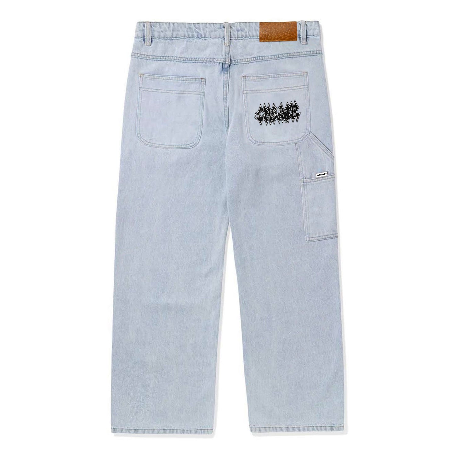 Thrash Denim Jeans, Bleached Indigo