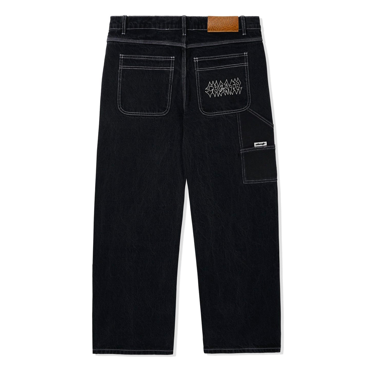 Thrash Denim Jeans, Black