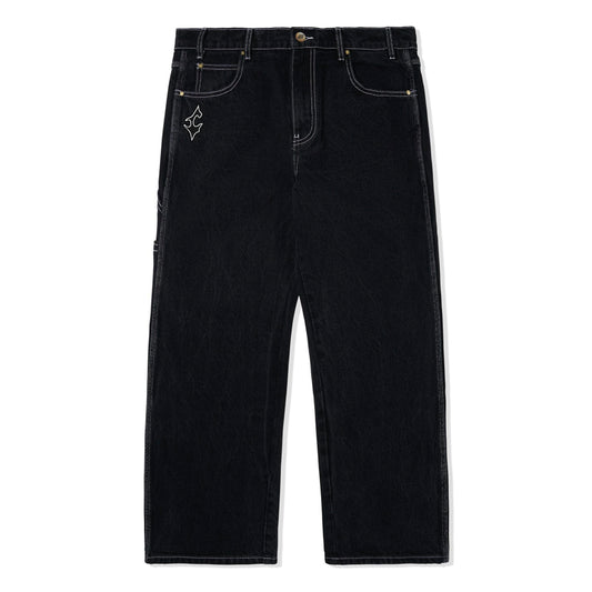 Thrash Denim Jeans, Black