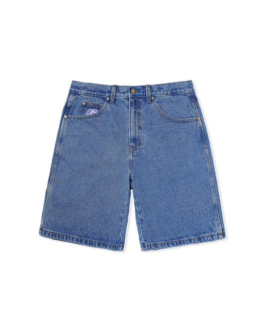 Denim Shorts, Washed Indigo
