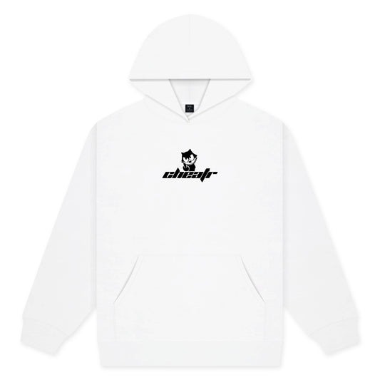 White Feline Hoodie